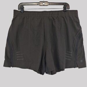 MPG Black Athletic Running Shorts Elastic Waist Zippered Back Pocket & Mesh Pane